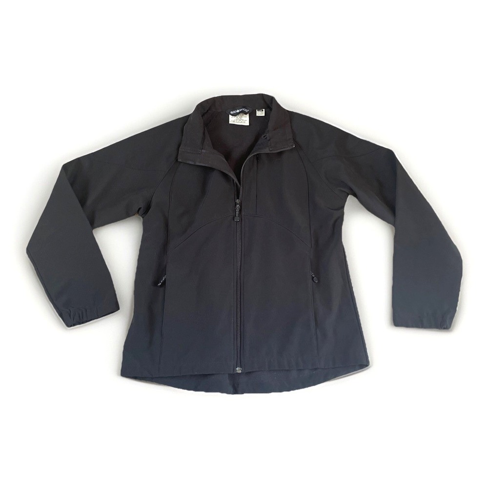 vtg Black Diamond Soft‎ shell Ripstop Soft Fleece Lined Jacket L Womens Full Zip
